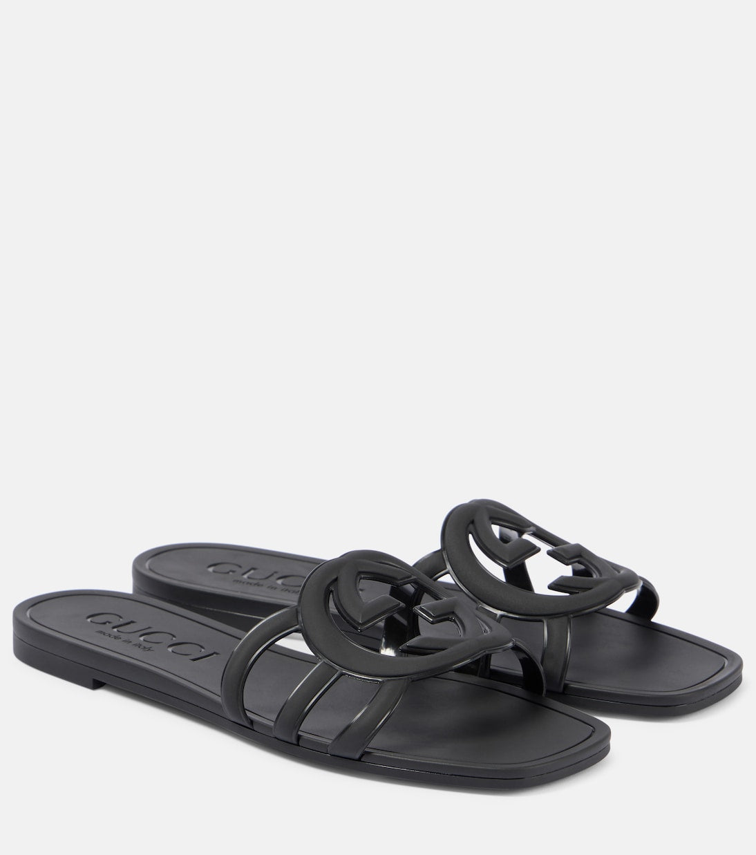 Rubber Interlocking G Womens Slide