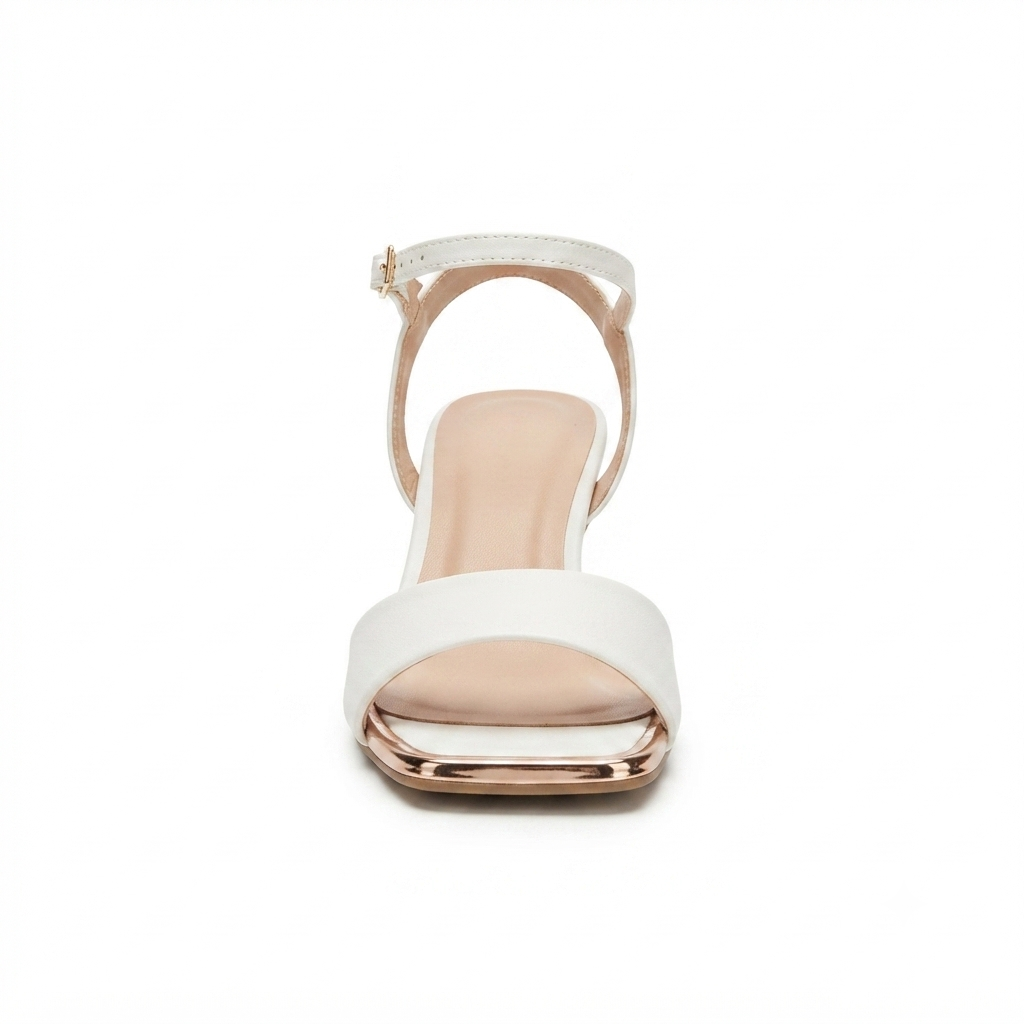 Elegant Square Toe Heeled Sandals