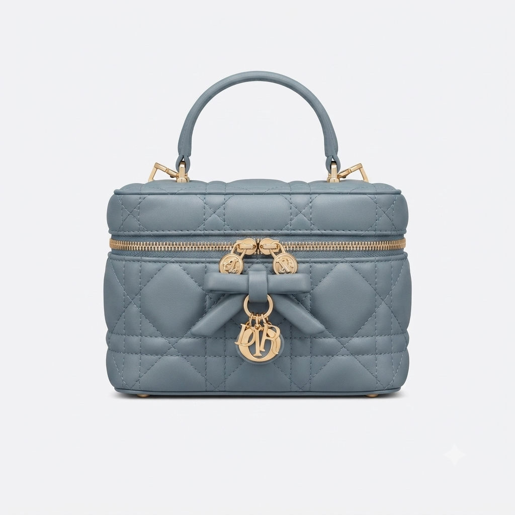 Dior Mini Vanity Soupir Pink Cannage Lambskin