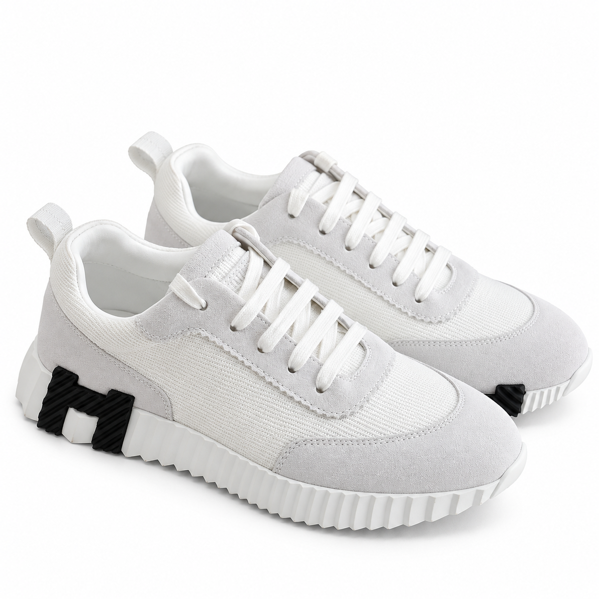 Hermes Technical Mesh Suede Goatskin Bouncing Sneakers