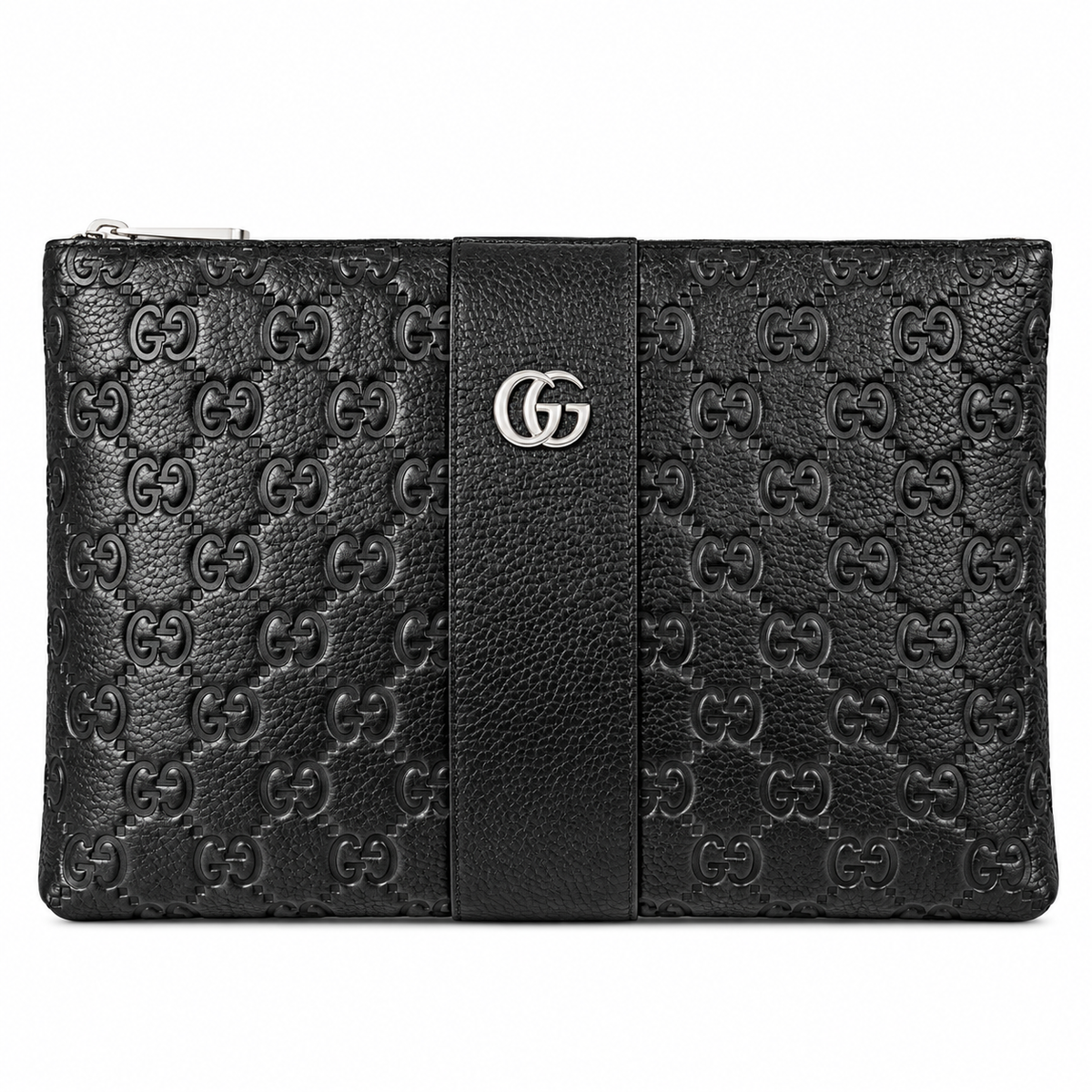 Gucci Black Leather Clutch