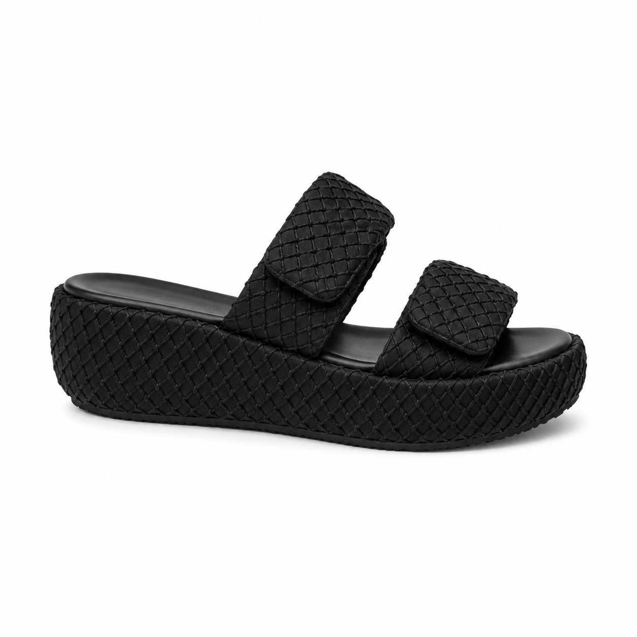Women’s Textured Double Strap Slide Sandals