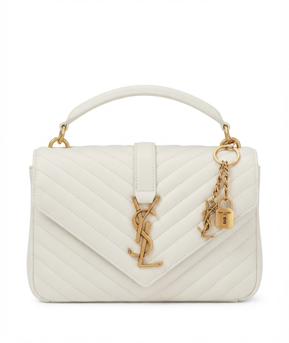YSL Envelope Chain Bag Quilted Leather