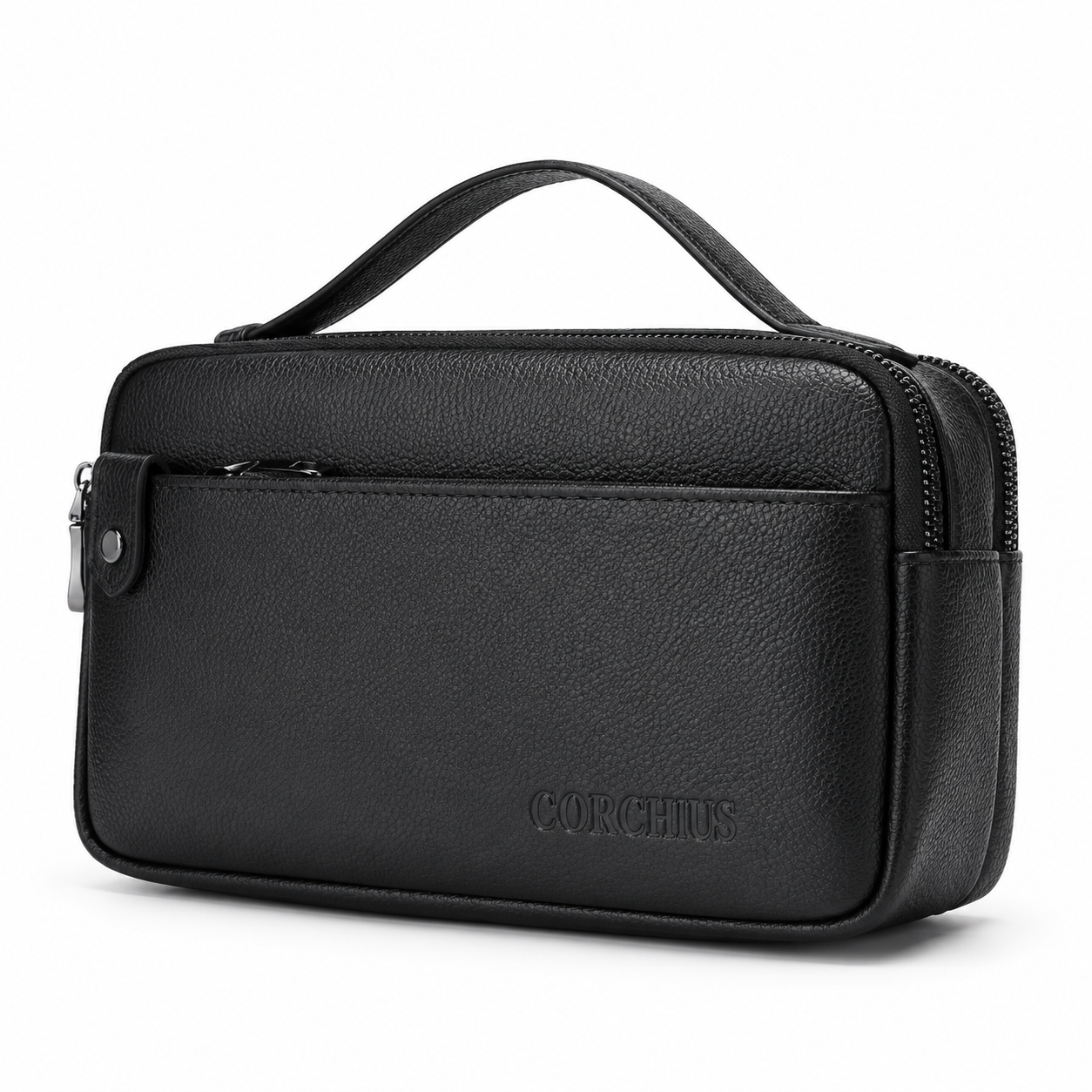 Premium Leather Travel Toiletry Bag 🖤✨