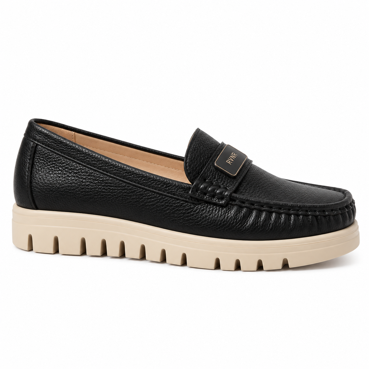 Women’s Leather Loafers – Chunky Sole