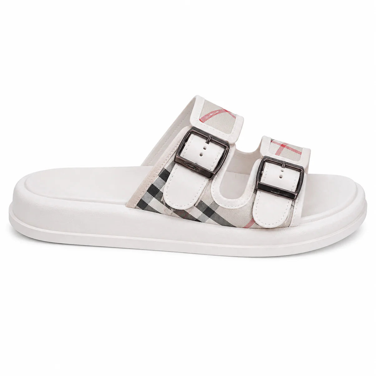 Burberry Check Suede Urchin sandals