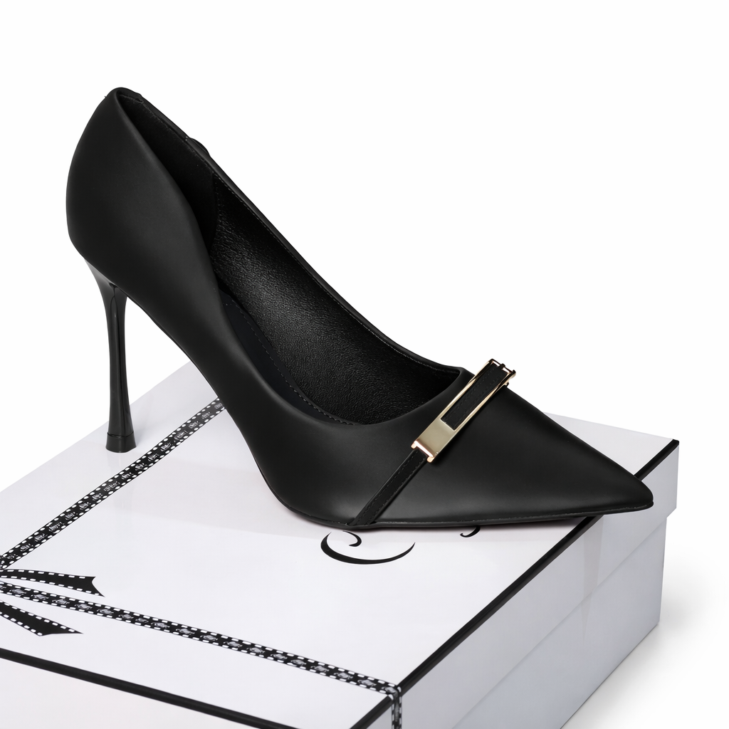 Classic Black Stiletto Heels