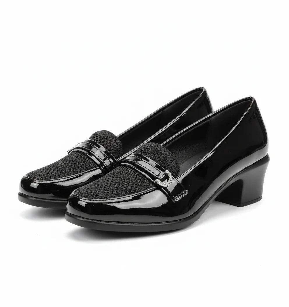 The Heeled Buckle Comfort Shoe
