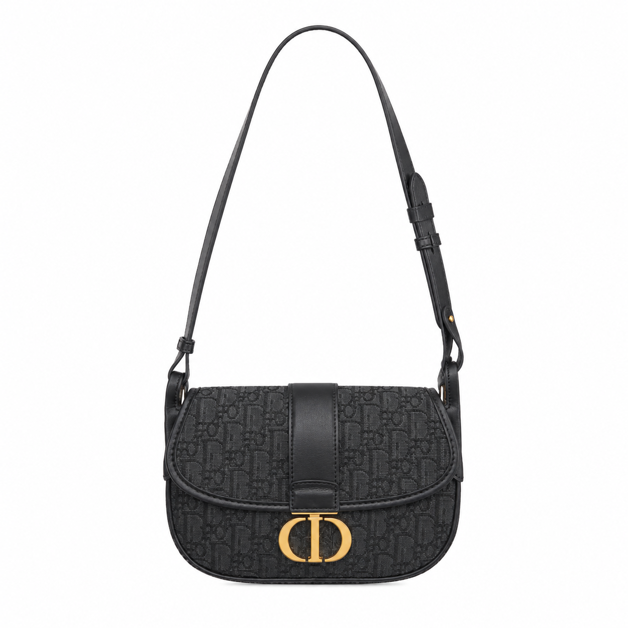Women's Black Medium Montaigne Satchel Bag