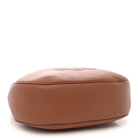 Supple Calfskin Large Triomphe Heloise Shoulder Bag Tan