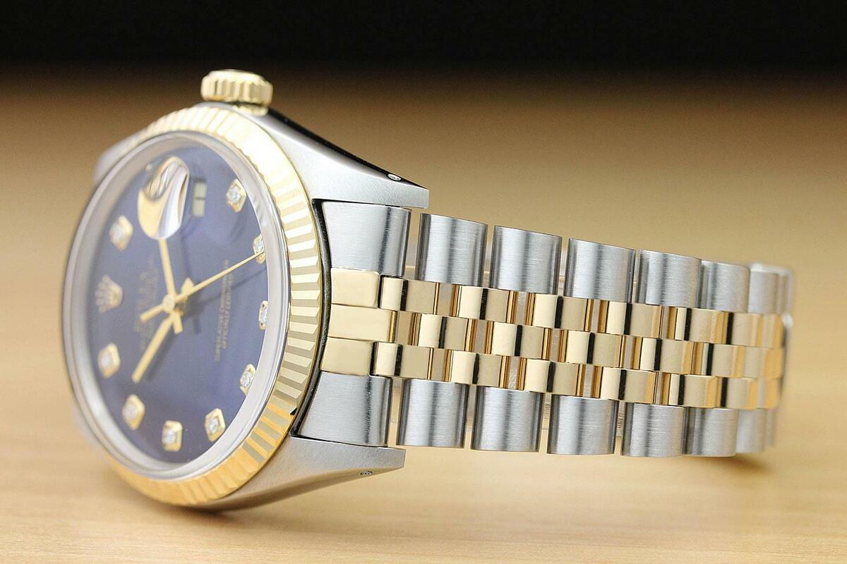 ROLEX MENS DATEJUST BLUE