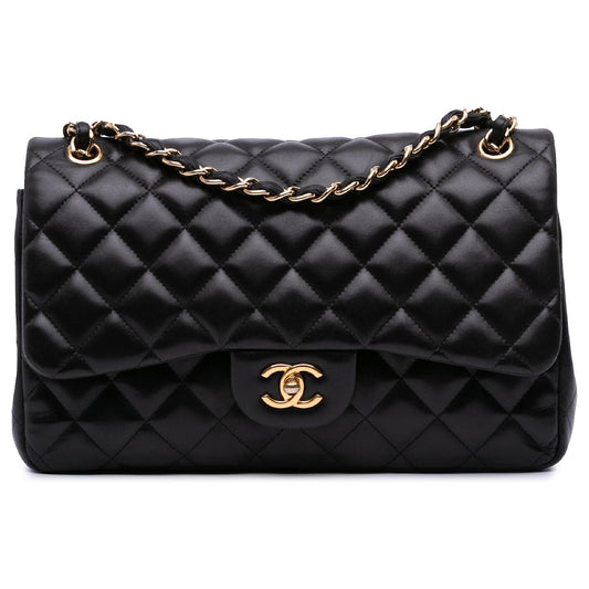 Chanel Black Jumbo Classic Lambskin