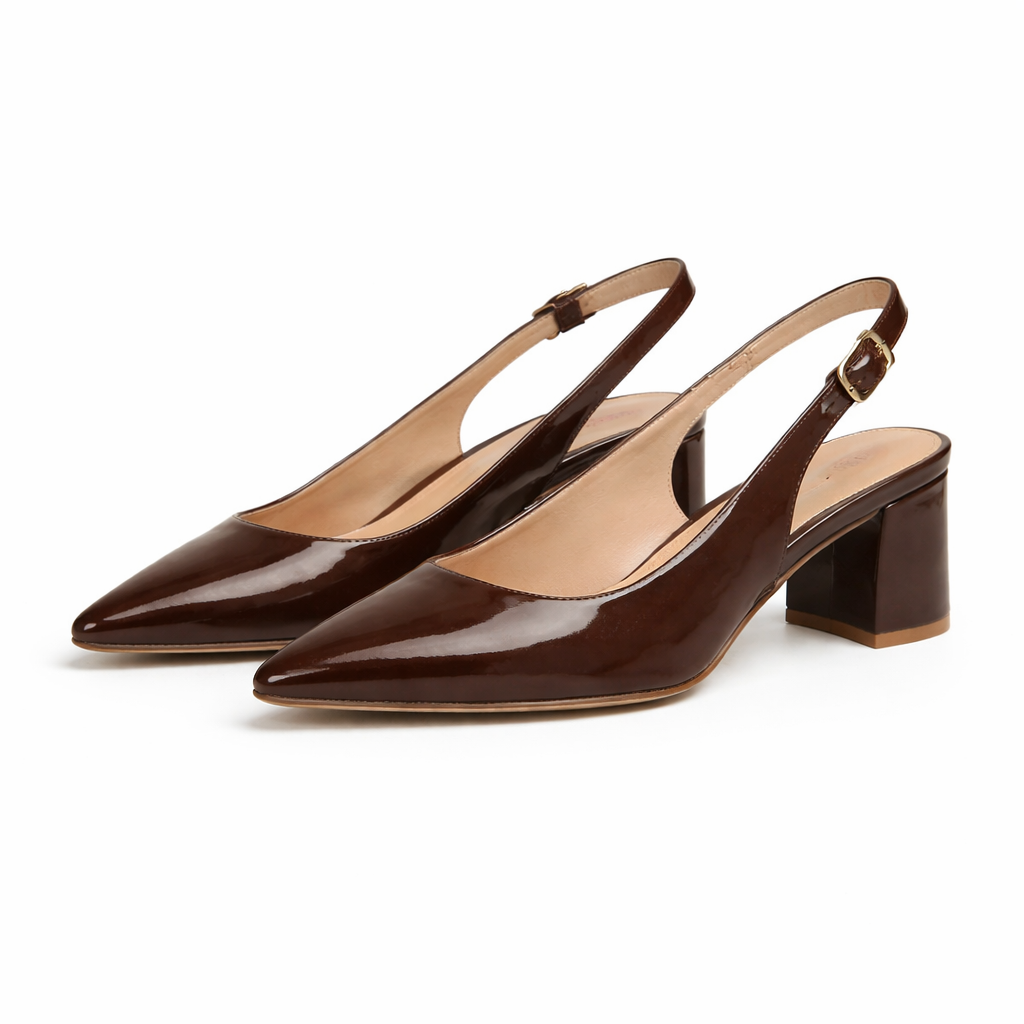 Classic Patent Slingback Heels ✨