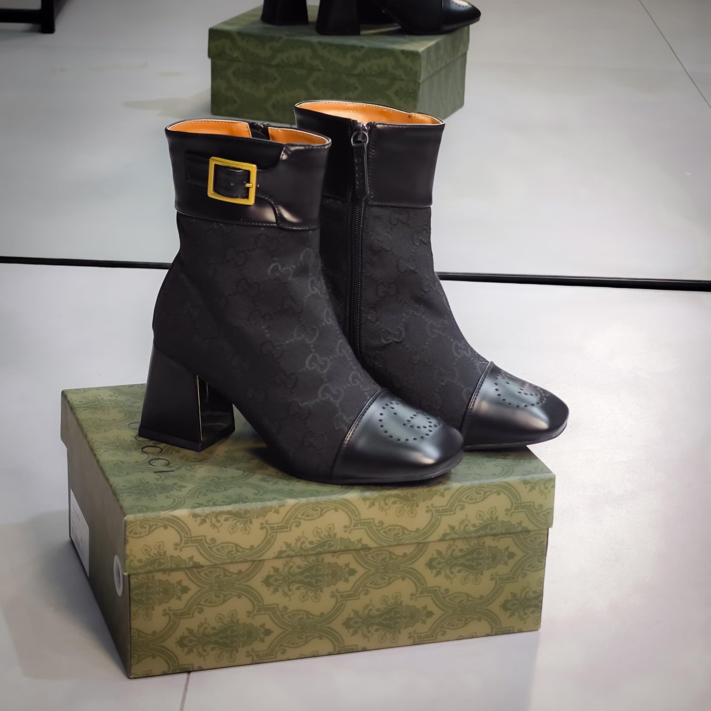 Monogram Cordovan Lux GG Ankle