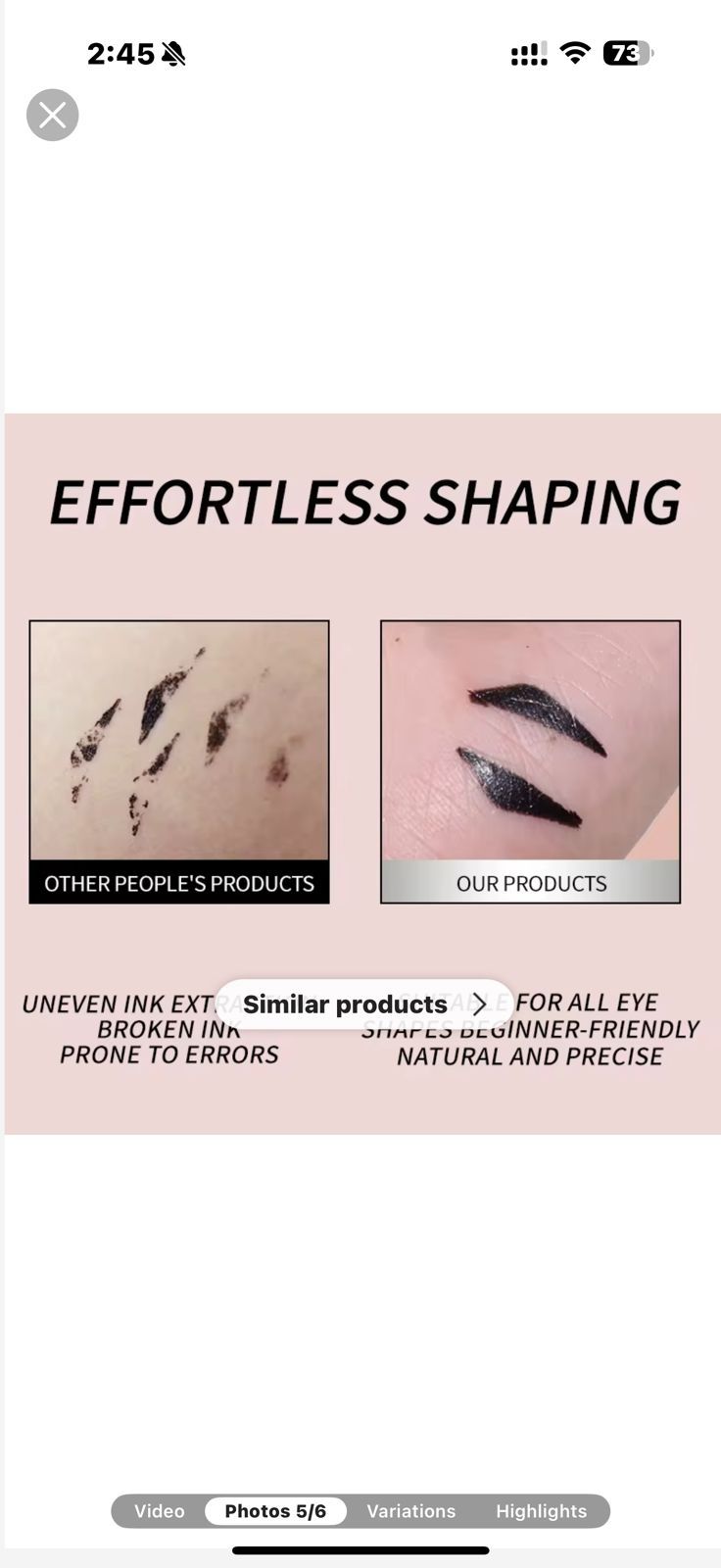 DOUBLE HEAD EYELINER
FOR EASY SHAPING