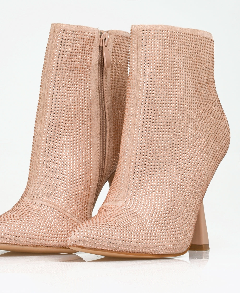 Over Diamante Heeled Ankle