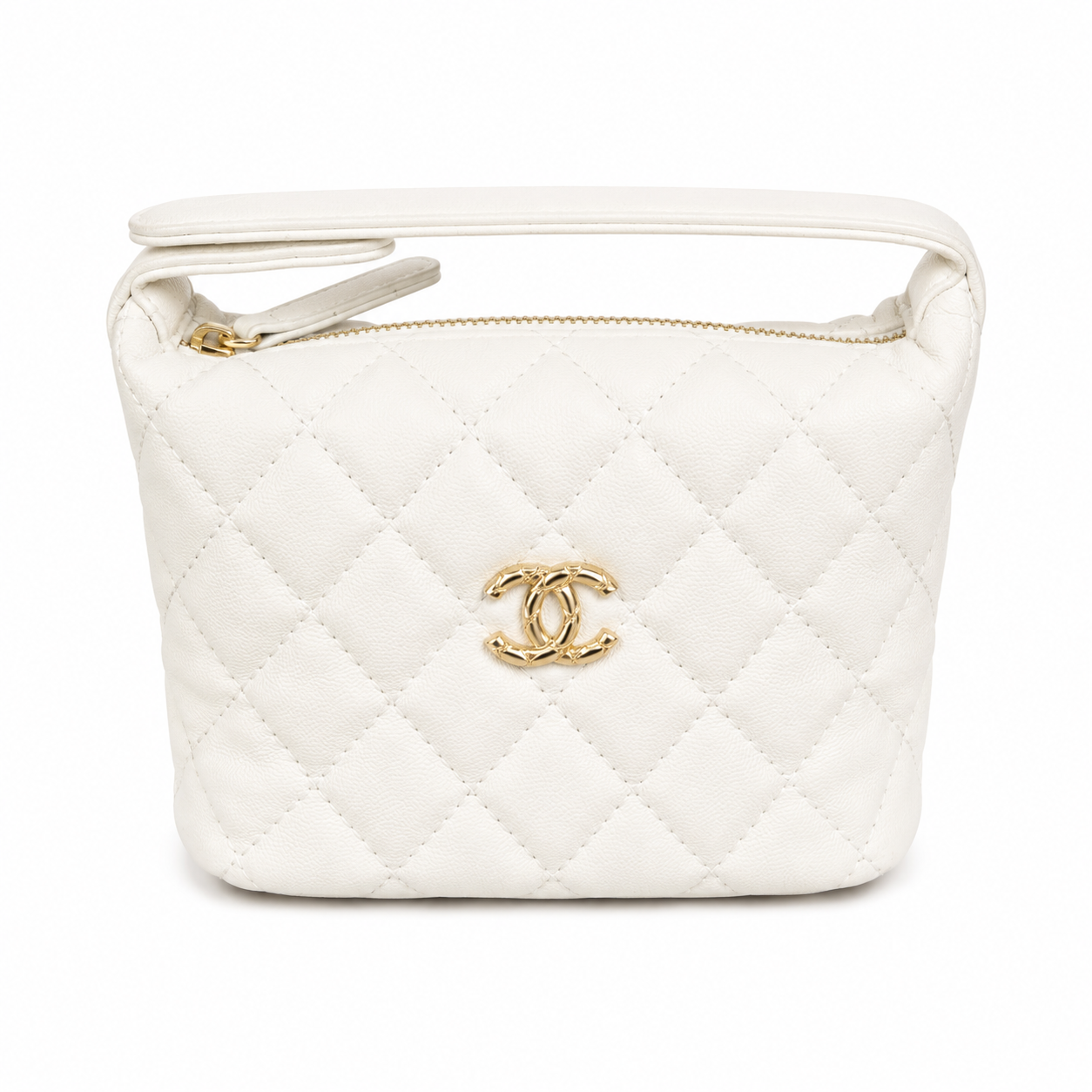 Chanel Caviar Classic Hobo With Chain Burgundy