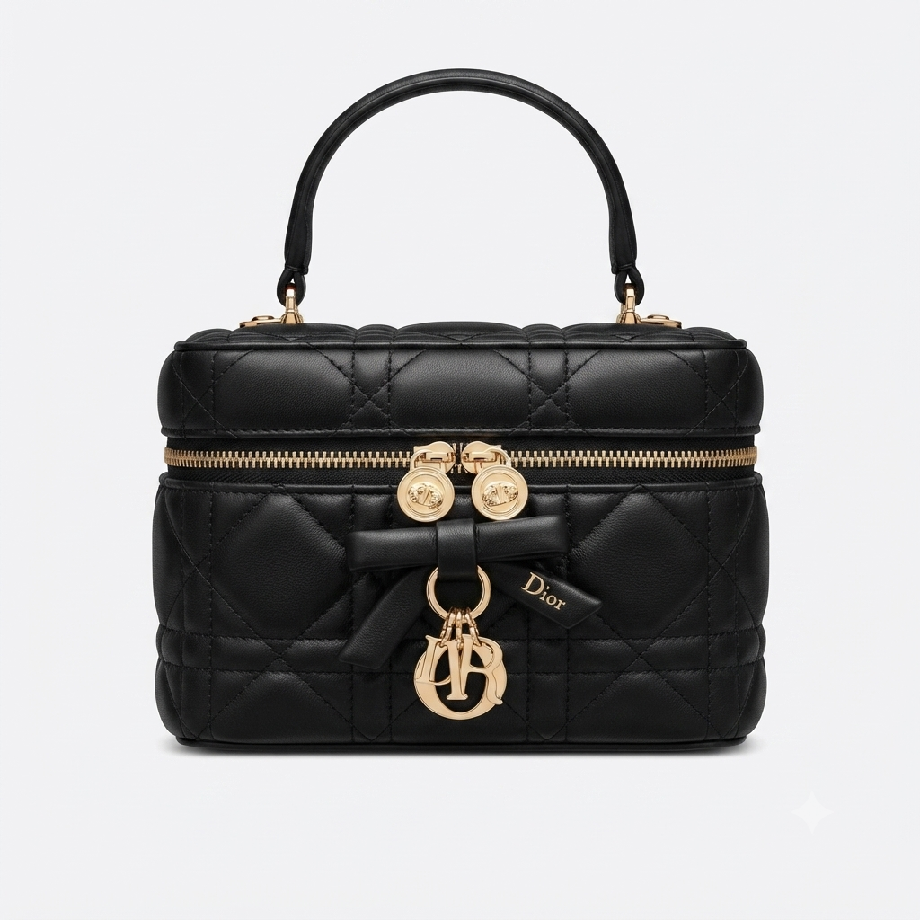 Dior Mini Vanity Soupir Pink Cannage Lambskin