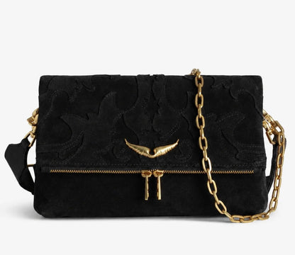 Zadig & Voltaire Rock Western Suede Clutch