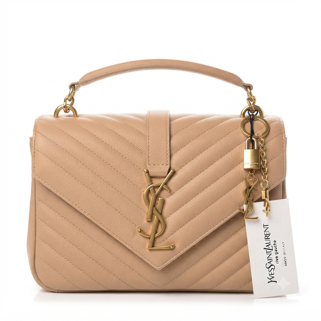 YSL Envelope Chain Bag Quilted Leather