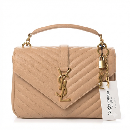 YSL Envelope Chain Bag Quilted Leather