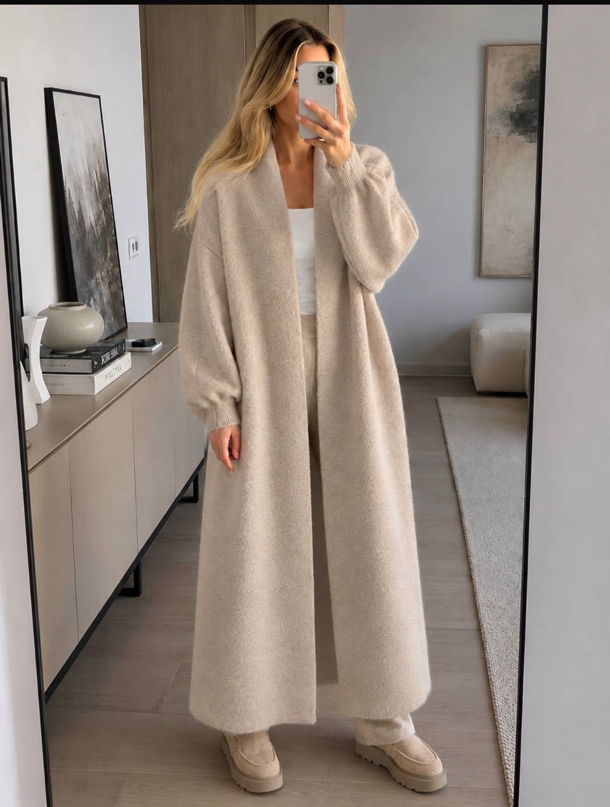 Longline Knit Cardigan