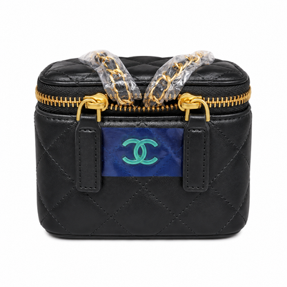 Chanel Pearl Crush Vanity Bag Brown in Lambskin