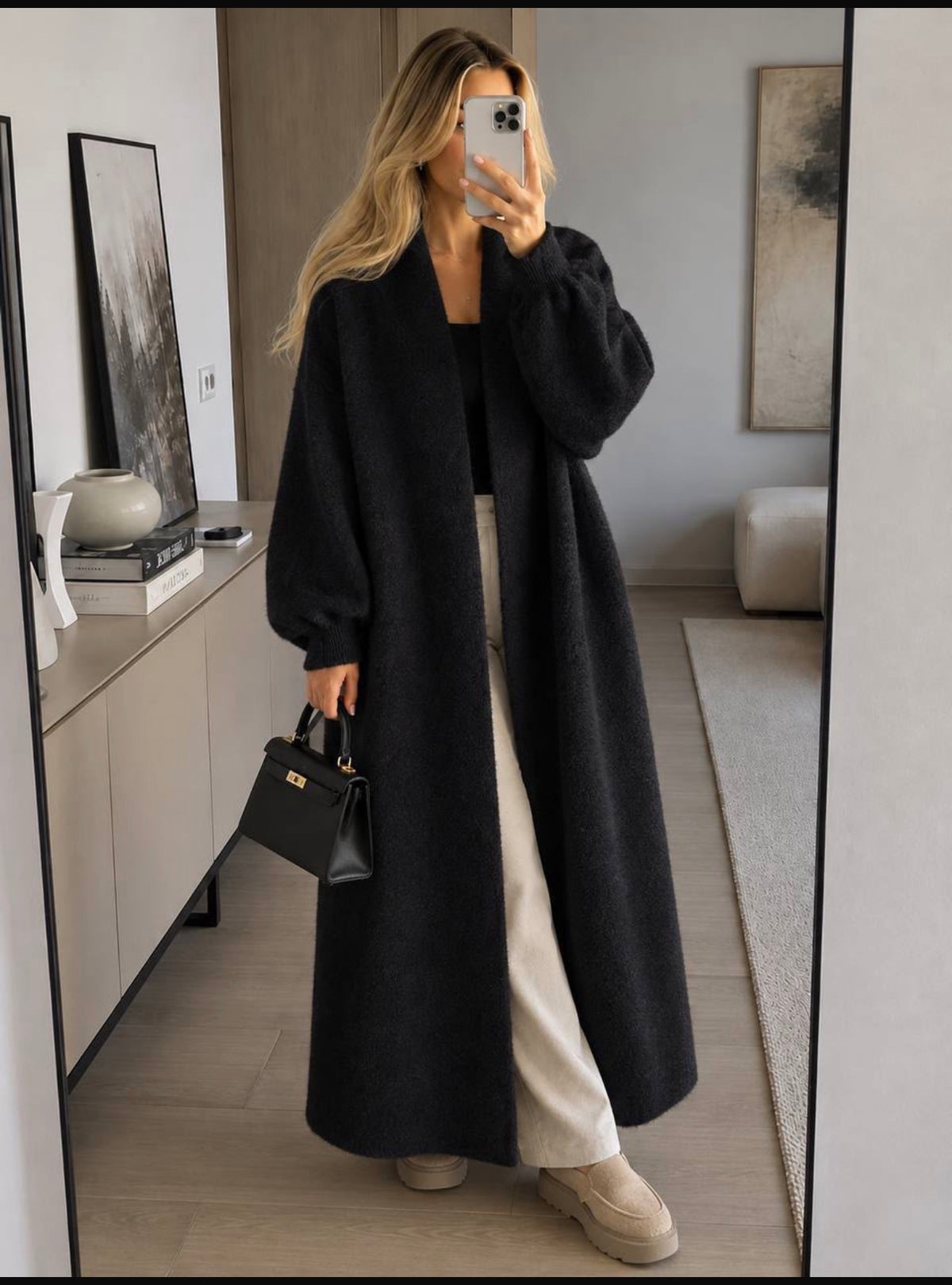 Longline Knit Cardigan