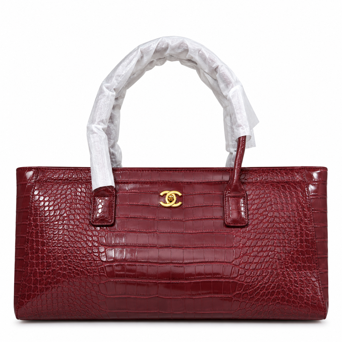CHANEL LARGE BLACK SHOPPING TOTE BAG