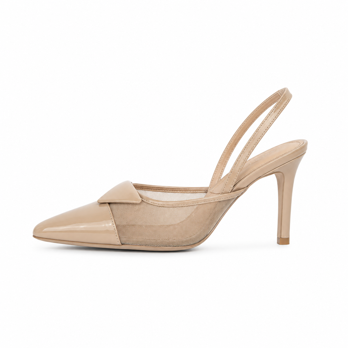 Elegant Mesh Slingback Stiletto Heels