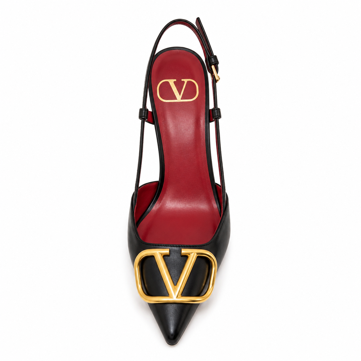 VLogo Signature Patent Leather Slingback