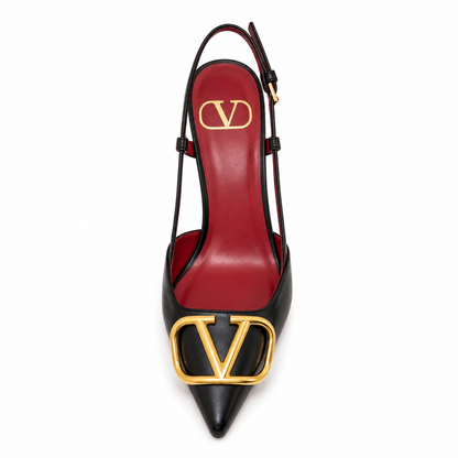 VLogo Signature Patent Leather Slingback