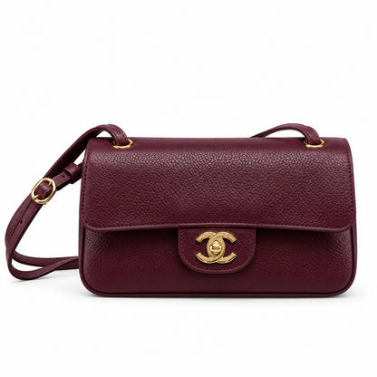 Grained Calfskin Small Souplissimo