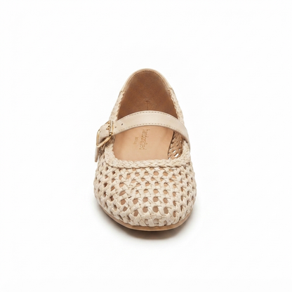 Elegant Woven Mary Jane Flats