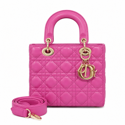 Christian Dior Lambskin Cannage Small My ABCDior Lady Dior