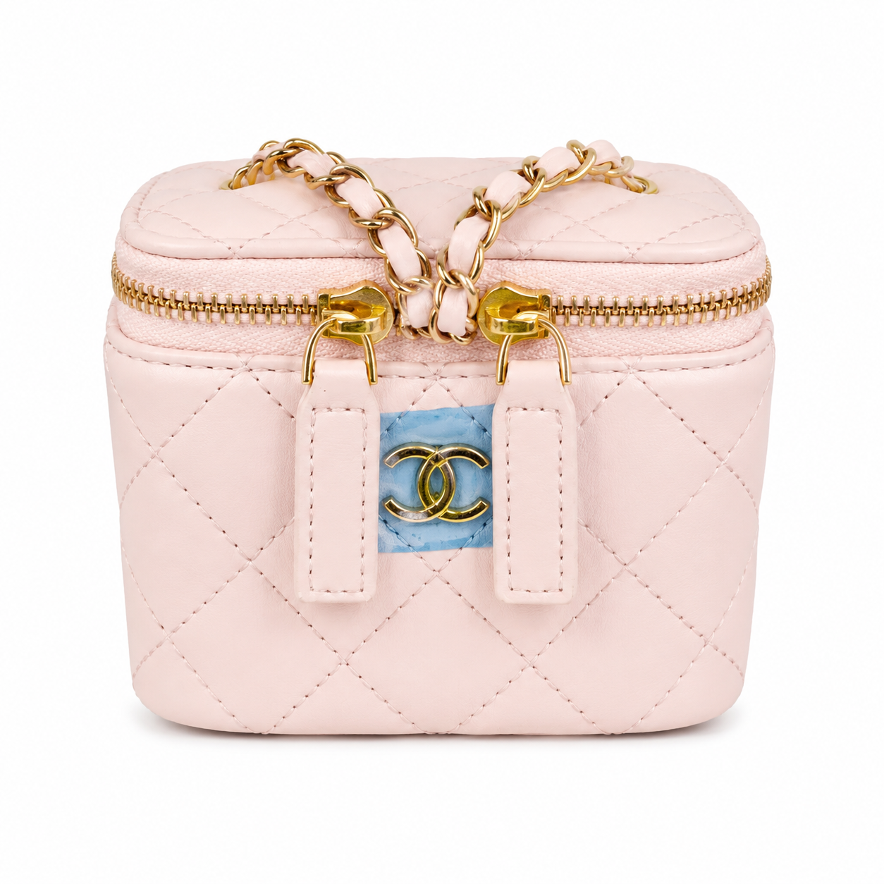 Chanel Pearl Crush Vanity Bag Brown in Lambskin