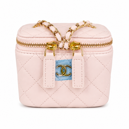 Chanel Pearl Crush Vanity Bag Brown in Lambskin