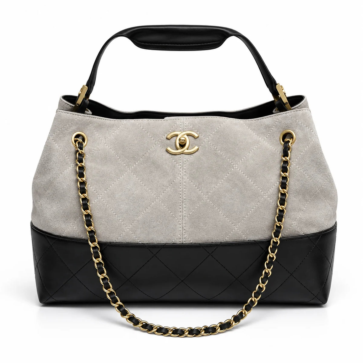 Chanel Suede Calfskin and Shiny