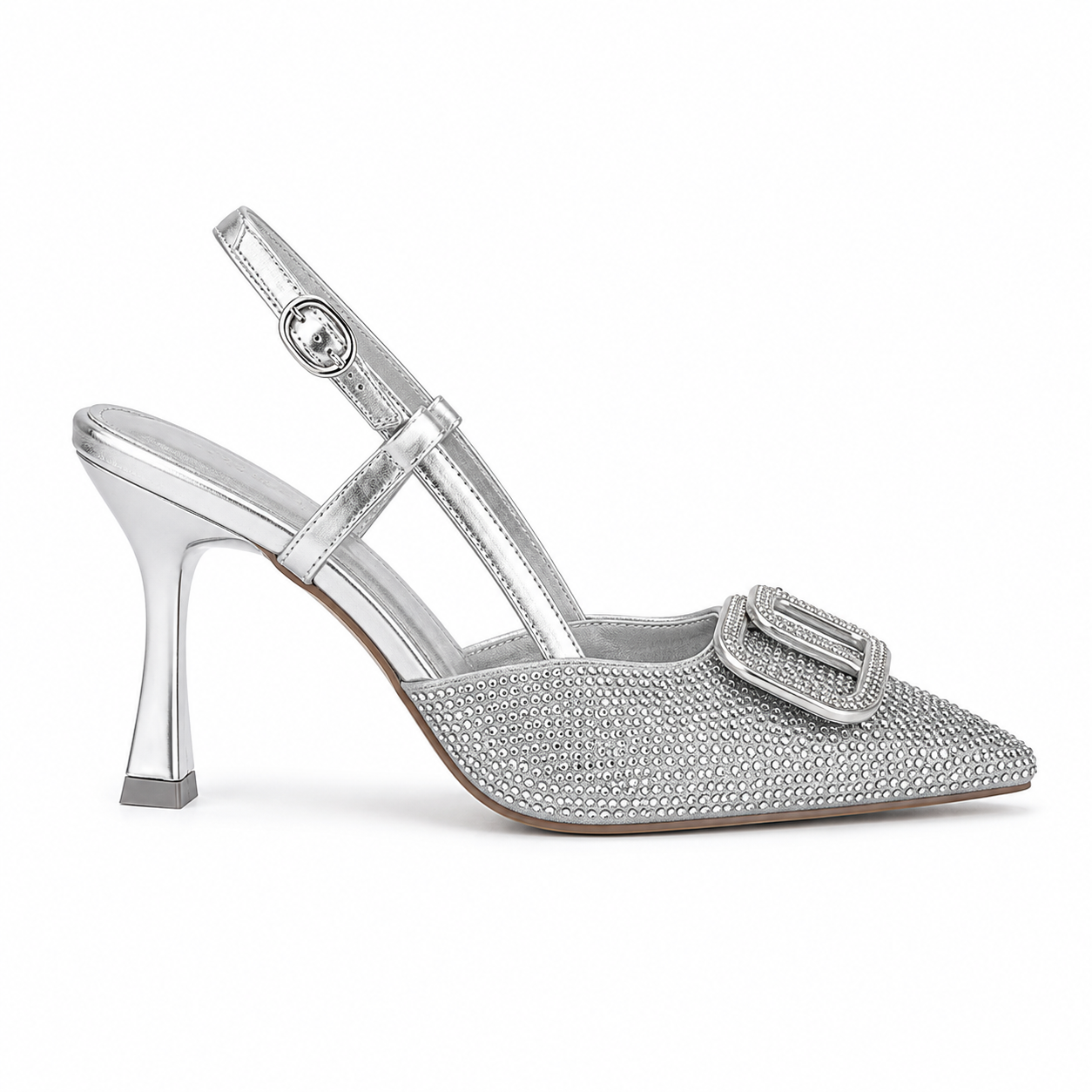 Valentino Luxury  Crystal Slingback High Heels