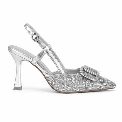 Valentino Luxury  Crystal Slingback High Heels