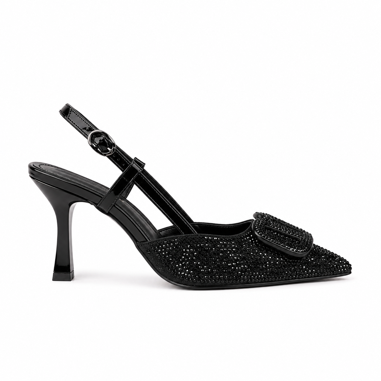 Valentino Luxury  Crystal Slingback High Heels