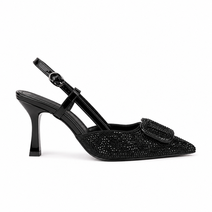 Valentino Luxury  Crystal Slingback High Heels