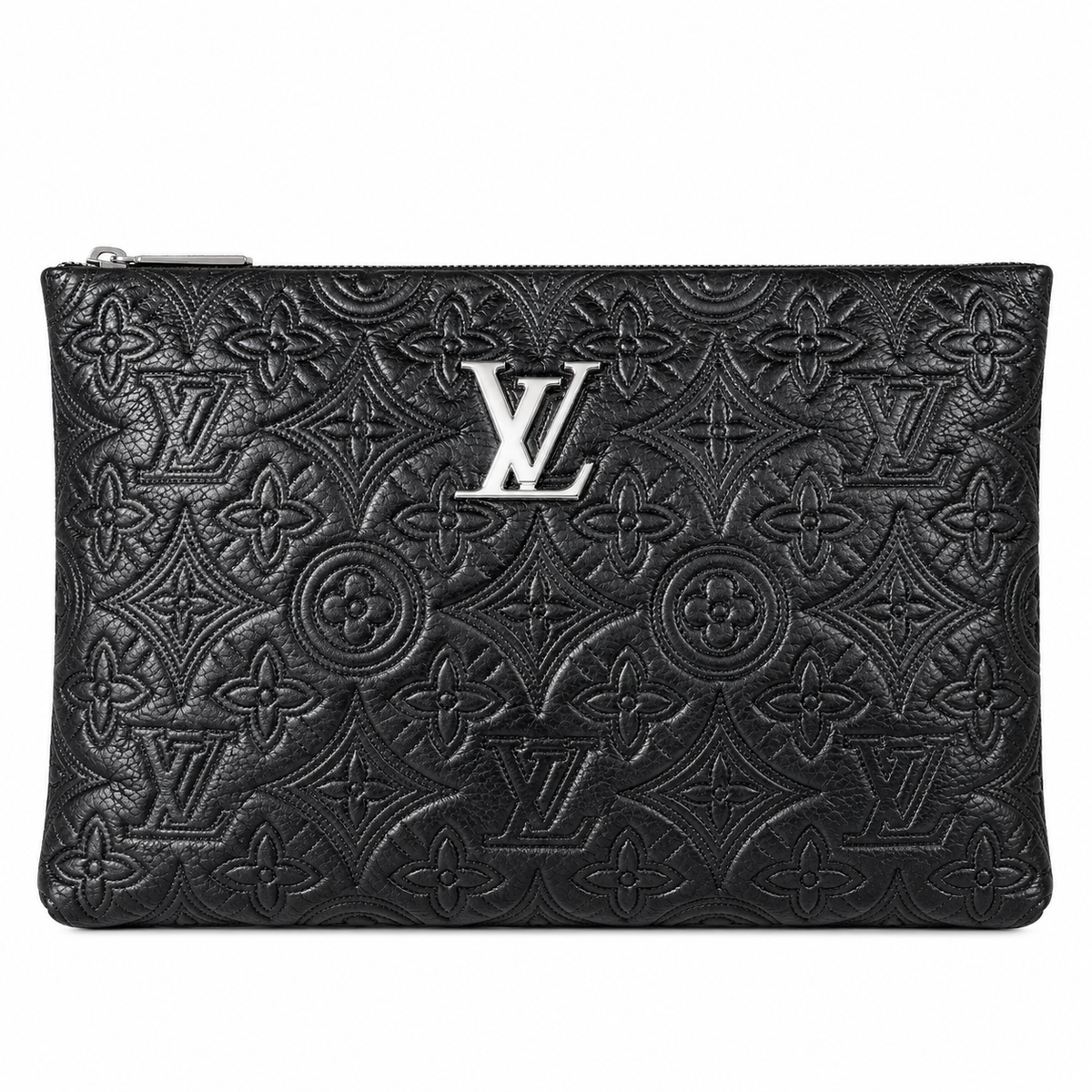 YSL Black Leather Clutch