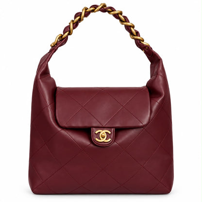 Chanel Shiny Calfskin Quilted Maxi