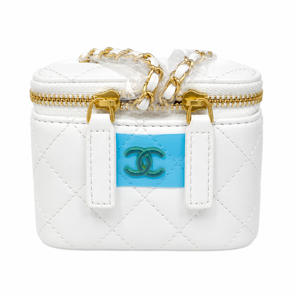 Chanel Pearl Crush Vanity Bag Brown in Lambskin