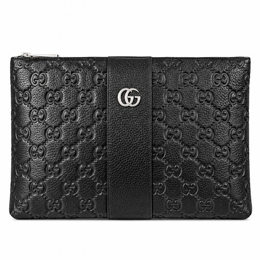 Gucci Black Leather Clutch