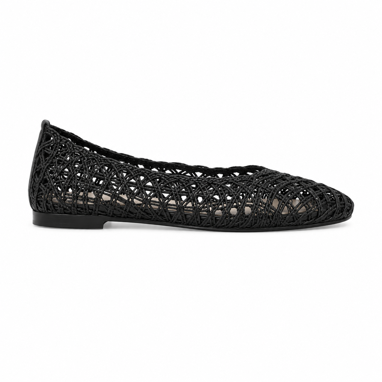 Natural Woven Ballet Flats