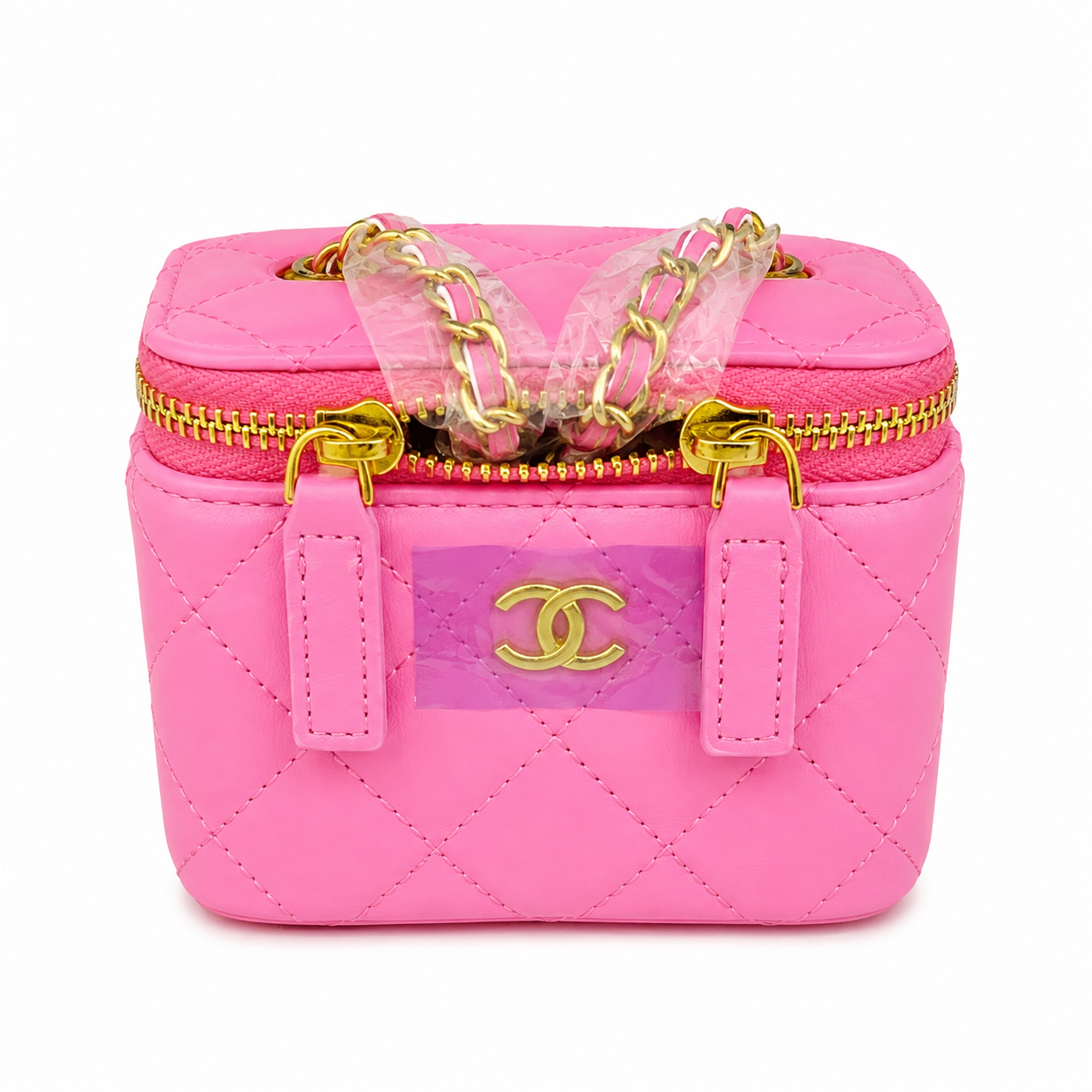 Chanel Pearl Crush Vanity Bag Brown in Lambskin