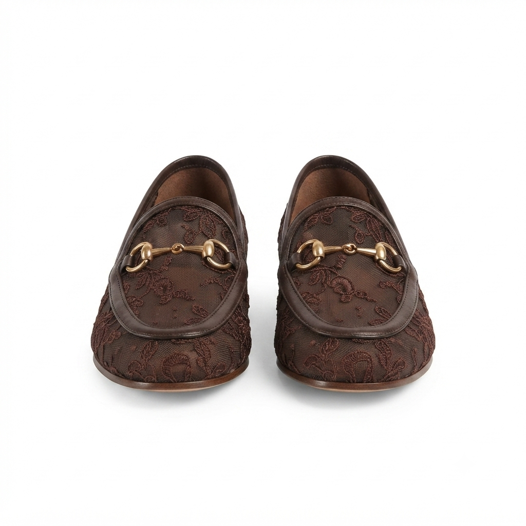 Elegant Paisley Horsebit Loafers
