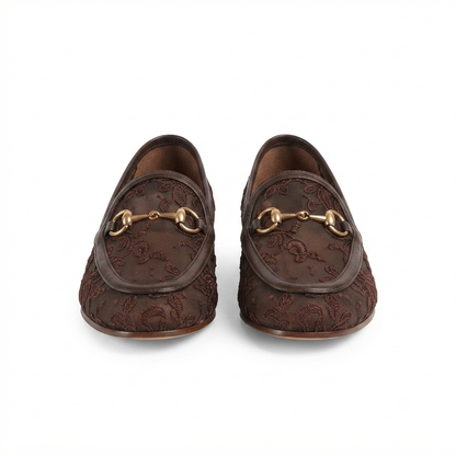 Elegant Paisley Horsebit Loafers